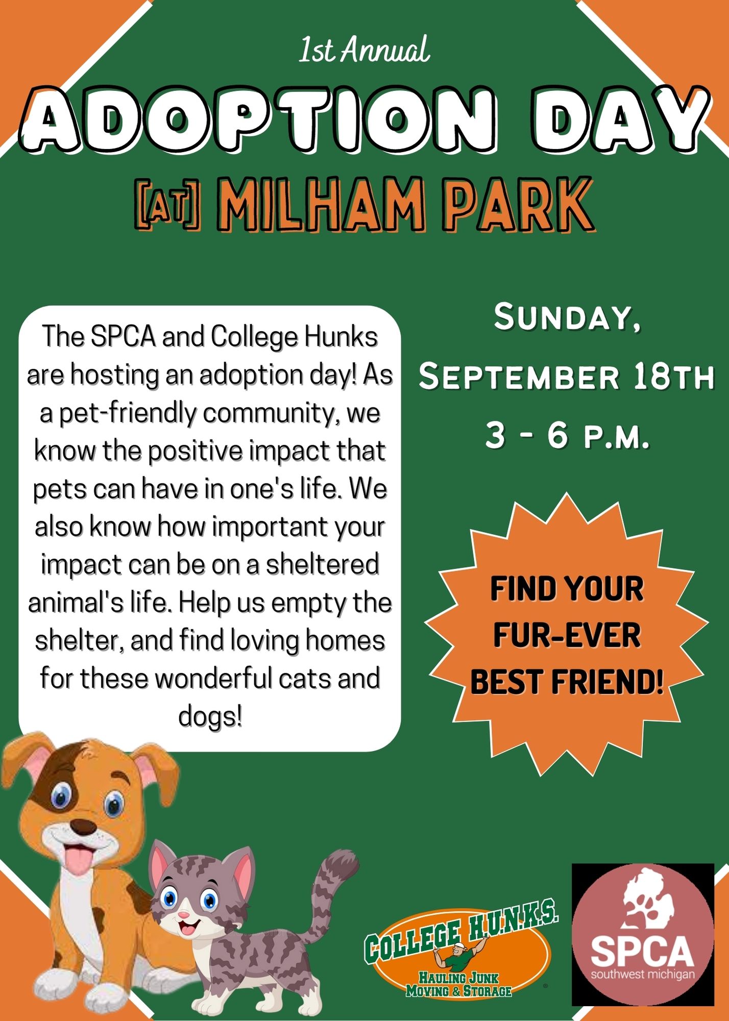 First Annual Adoption Day SPCA of Southwest Michigan